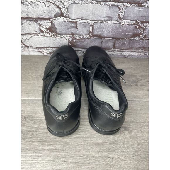 SAS Shoes Free Time Lace Casual Walking Sneakers Black Leather Men 12 W3 US/45EU - Picture 5 of 16